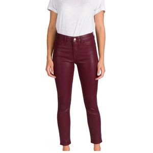 NWT Jen7 wax coated ankle skinny